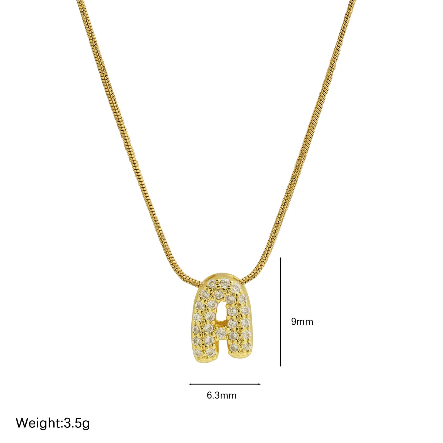 North & Pearl Polished Initial Pendant product image
