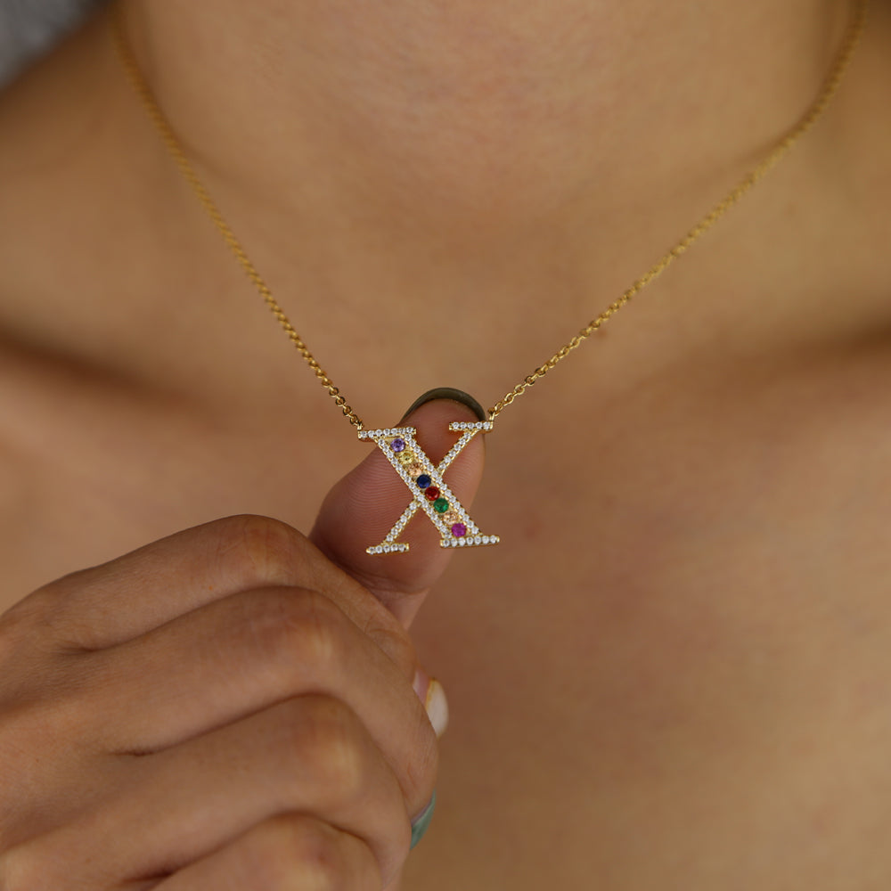 North & Pearl Framed Heirloom Letter Necklace product image 5