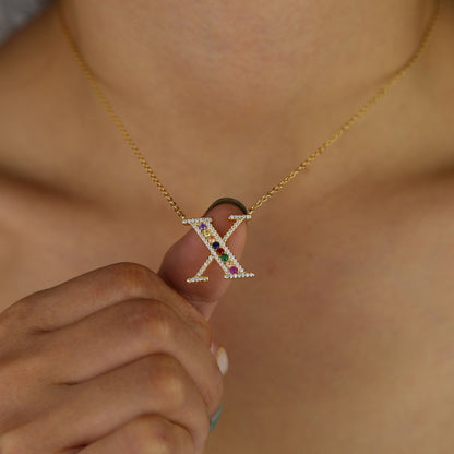 North & Pearl Framed Heirloom Letter Necklace product thumbnail 5
