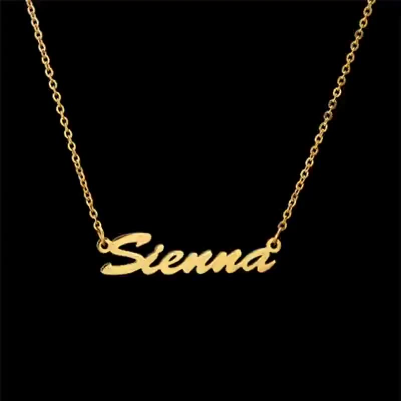 North & Pearl Everyday Script Name Necklace product image 1