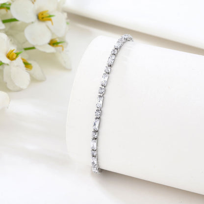 North & Pearl Adjustable Baguette CZ Bracelet product thumbnail 2