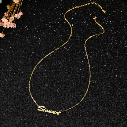 North & Pearl Polished Name Pendant Necklace product thumbnail 2