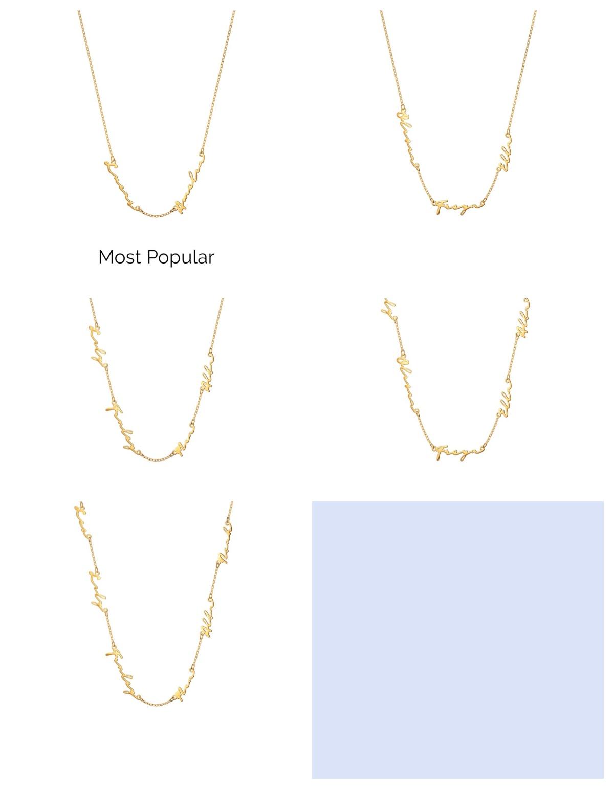 North & Pearl Pendant Giftable Name Necklace product image 3