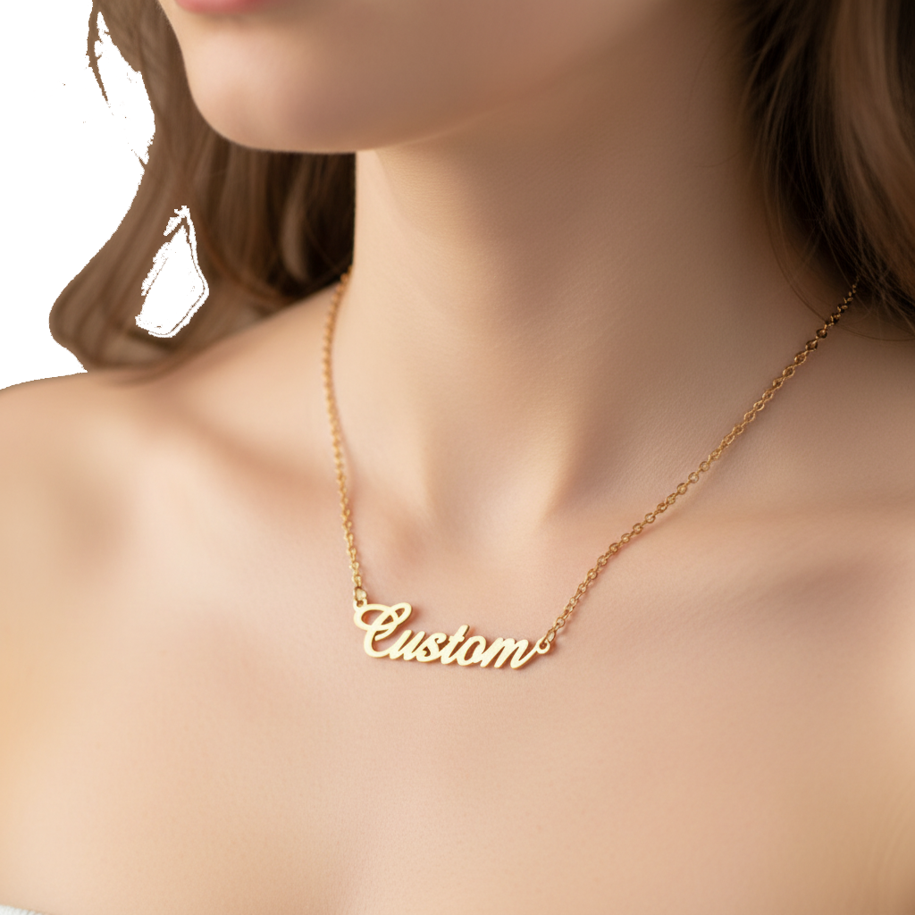 North & Pearl Modern Name Necklace product image 1