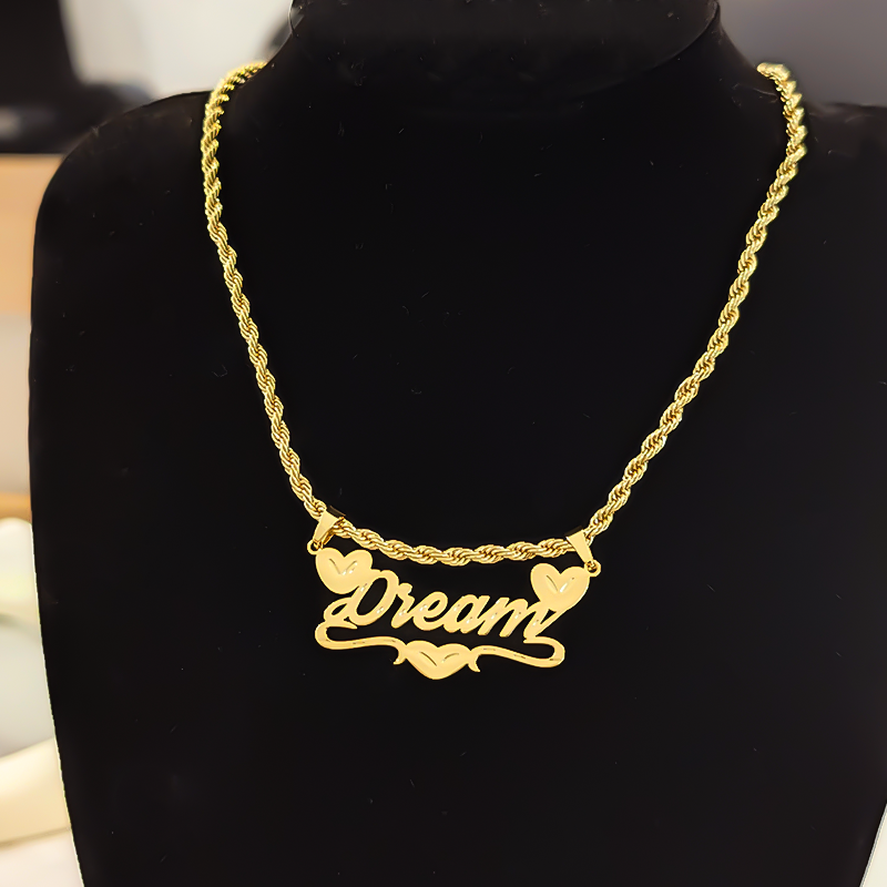 North & Pearl Charm Polished Name Necklace product image 3