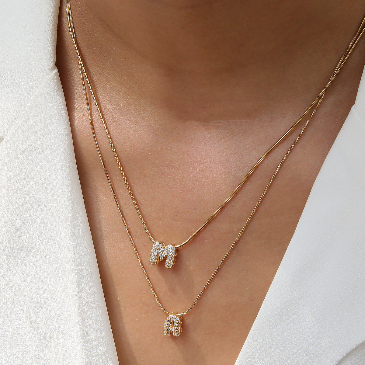 North & Pearl Polished Initial Pendant product image 1
