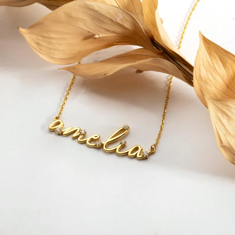 North & Pearl Statement Letter Pendant Necklace product image 4