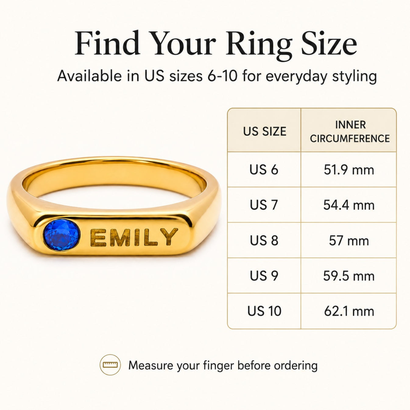 North & Pearl Birth Month Accent Ring product image 5
