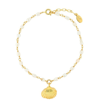 North & Pearl Pearl Shell Charm Anklet product thumbnail 1