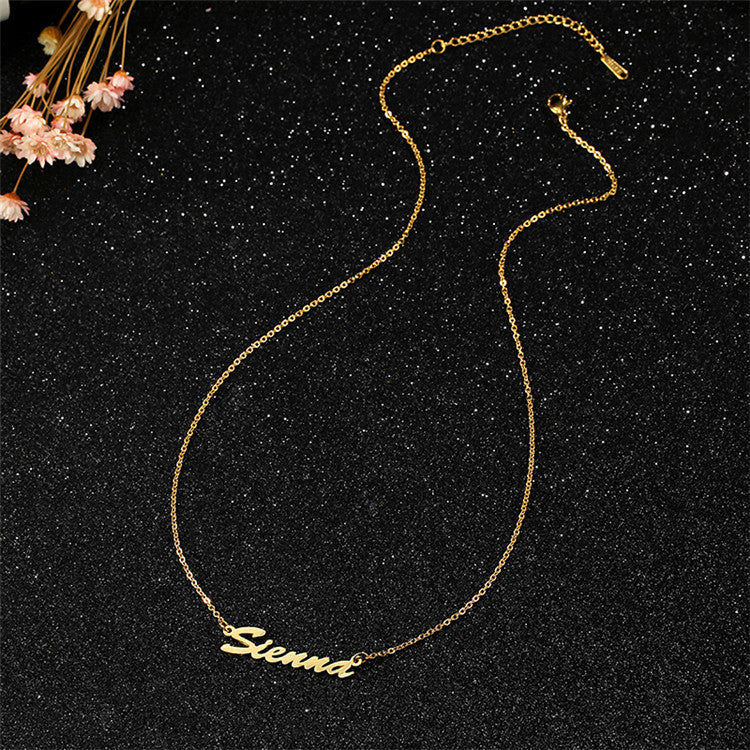North & Pearl Everyday Script Name Necklace product image 4