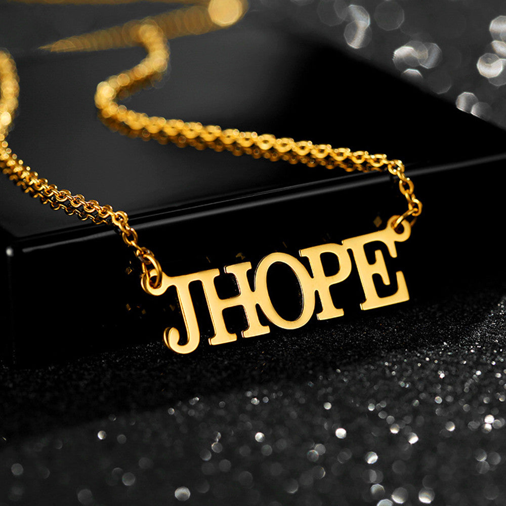 Charm Classic Letter Necklace