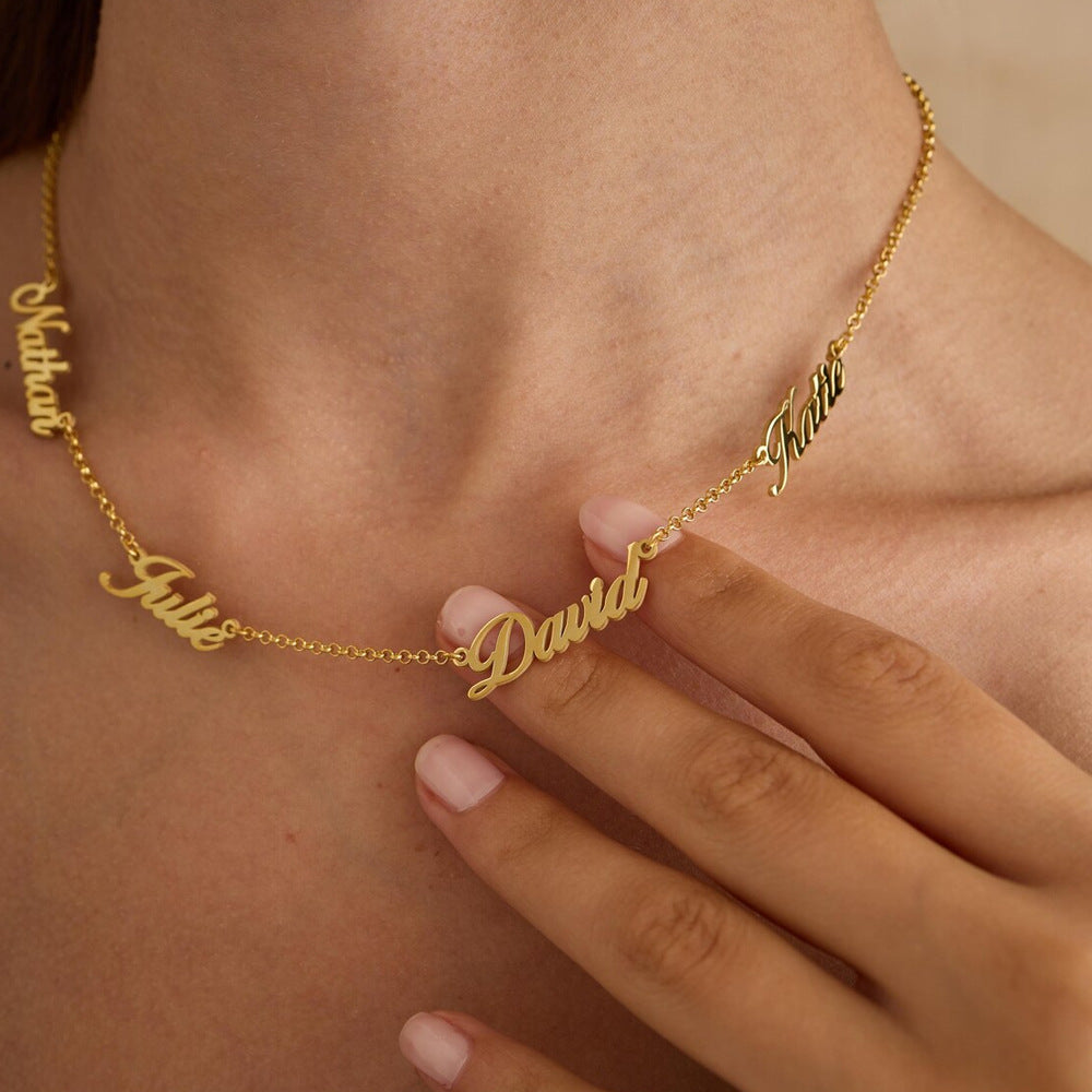 North & Pearl Layering Polished Initial Necklace product image 3