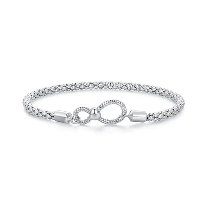 North & Pearl Infinity Clasp Mesh Bracelet product thumbnail 1
