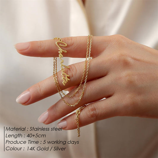 North & Pearl Polished Letter Pendant Necklace product image 2
