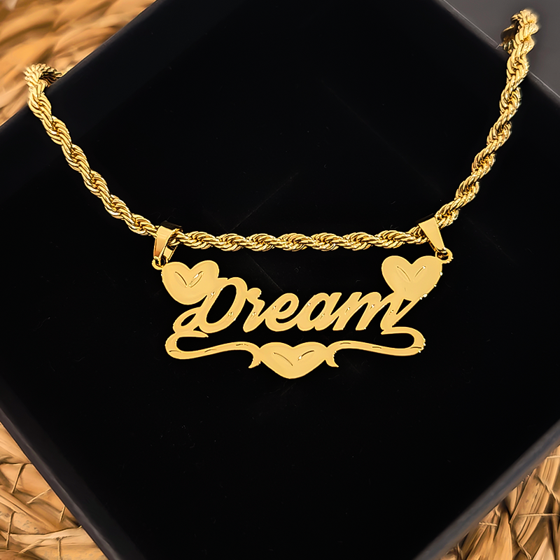 North & Pearl Charm Polished Name Necklace product image 1