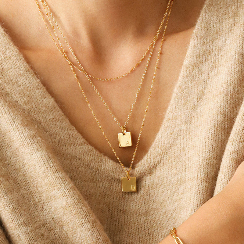 North & Pearl Layering Dainty Initial Necklace product image 4