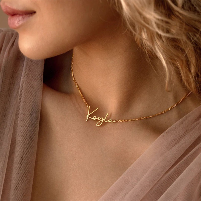 North & Pearl Layering Letter Necklace product image 3