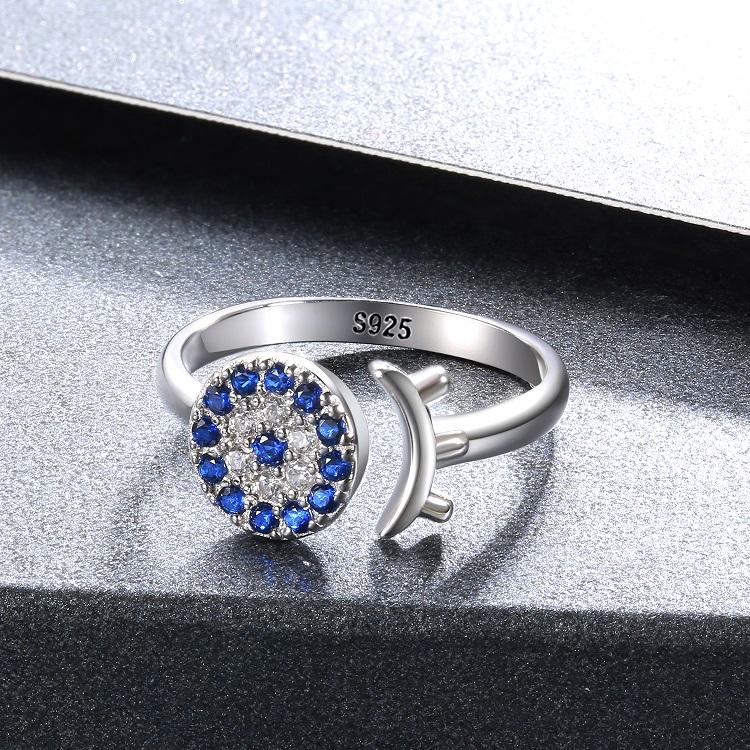 North & Pearl Evil Eye CZ Ring product image