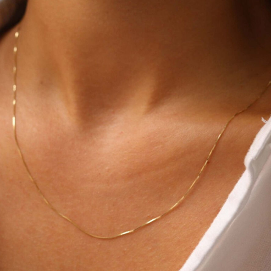North & Pearl Layered Snake Chain Necklace product image