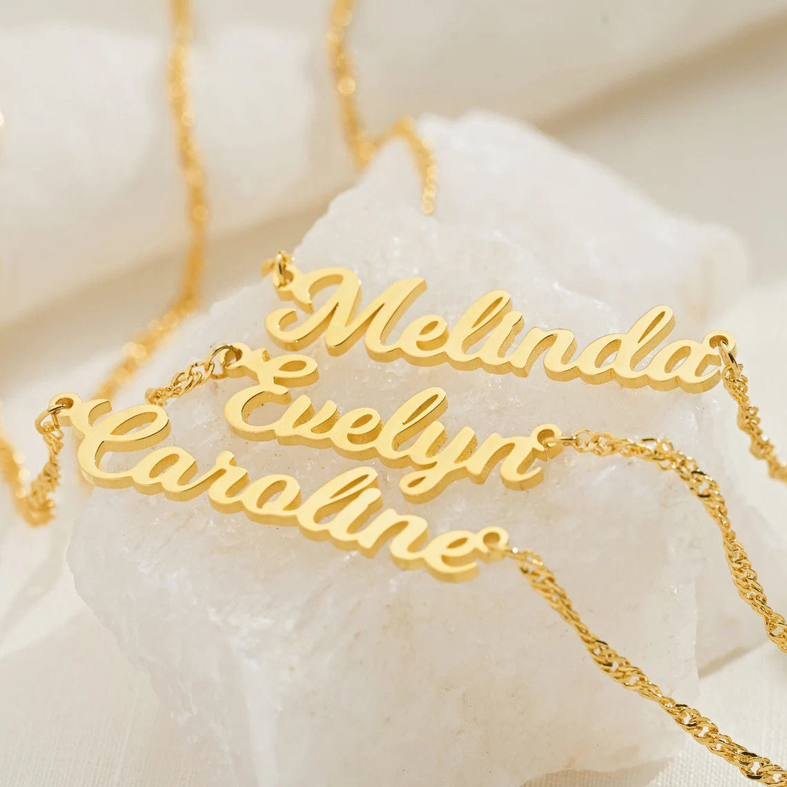 North & Pearl Polished Name Necklace product image 5