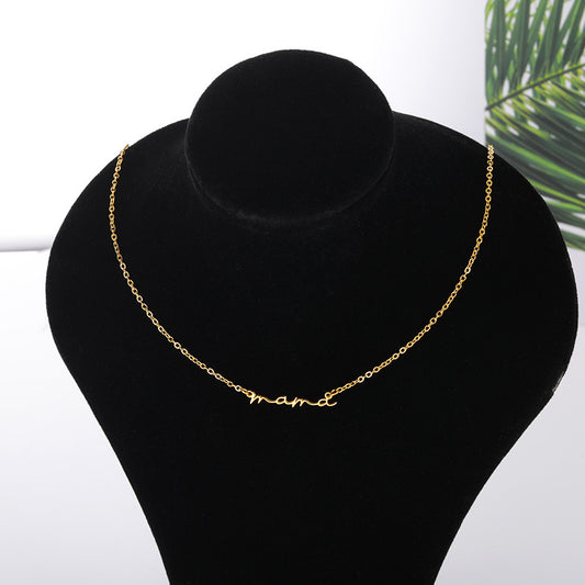 North & Pearl Slim Letter Pendant Necklace product image 2