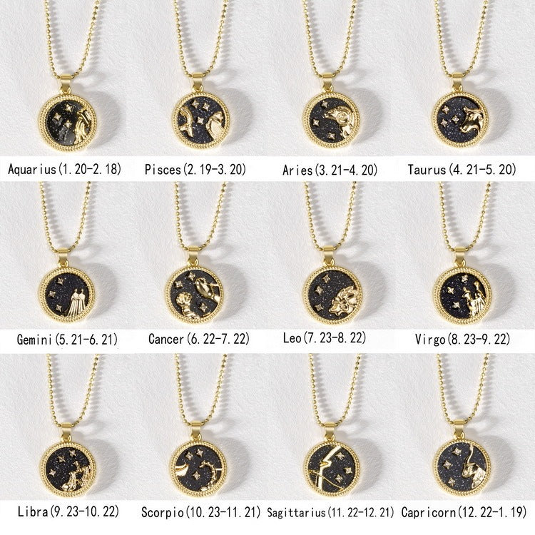 North & Pearl Zodiac Wish Card Necklace product image