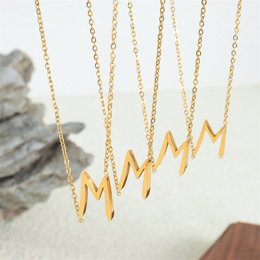 North & Pearl Simple Initial Pendant Necklace product image 2