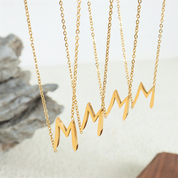 North & Pearl Simple Initial Pendant Necklace product image 2