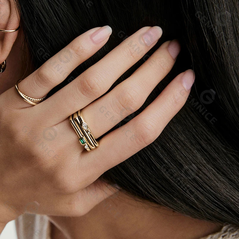 North & Pearl Stacking Birth Month Ring product image 5