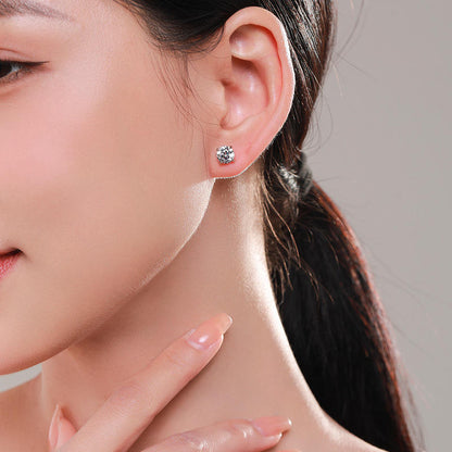 North & Pearl Round CZ Stud Earrings product thumbnail 3