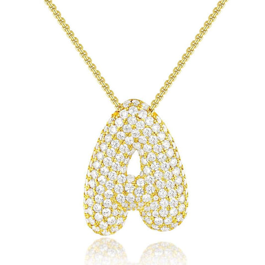 North & Pearl Dainty Letter Tag Necklace