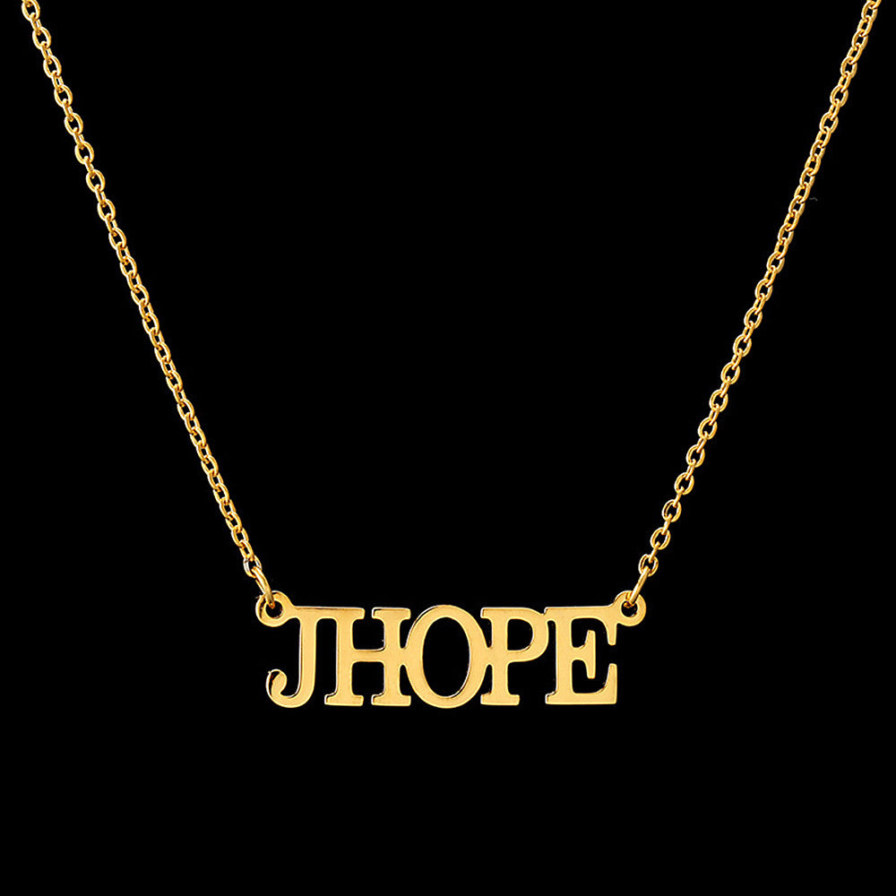 North & Pearl Charm Classic Letter Necklace product image