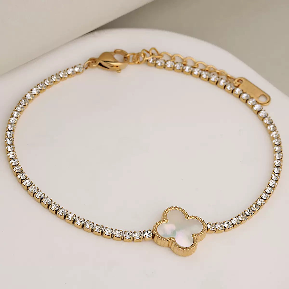 North & Pearl Clover Charm Bracelet product image 2