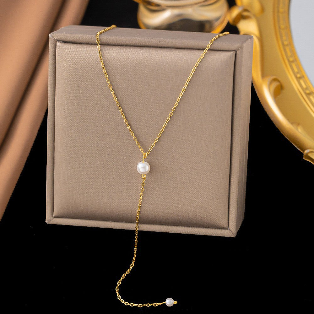 North & Pearl Sweetheart Oval Pendant Necklace product image