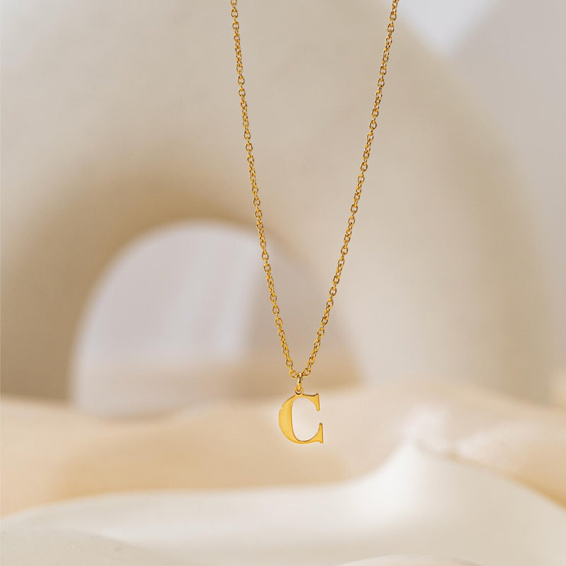North & Pearl Pendant Dainty Initial Necklace product image 1