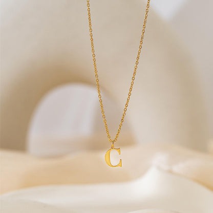 North & Pearl Pendant Dainty Initial Necklace product thumbnail 1