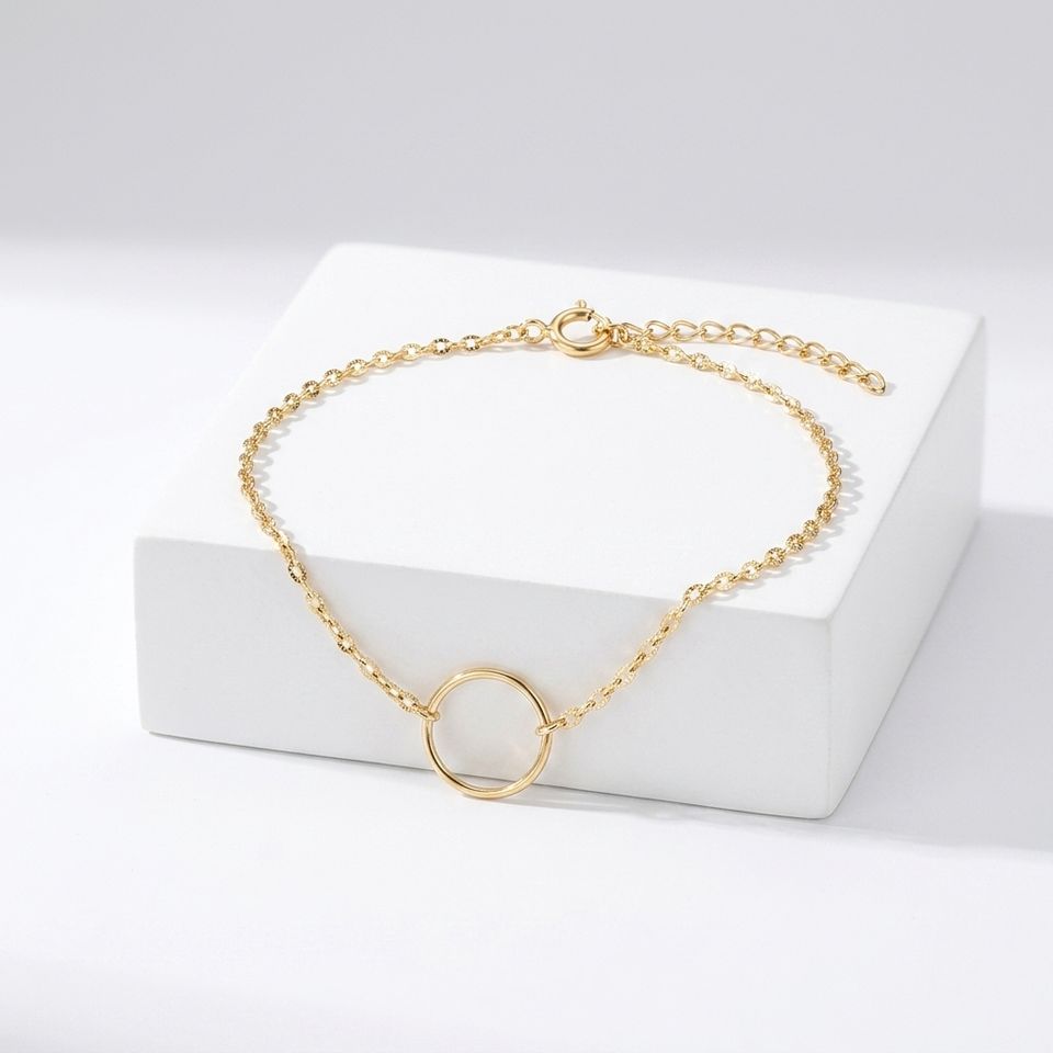 North & Pearl Open Circle Charm Bracelet product image 2