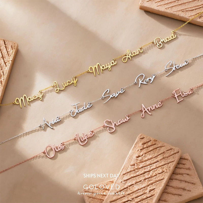 North & Pearl Dainty Name Pendant Necklace product image 6