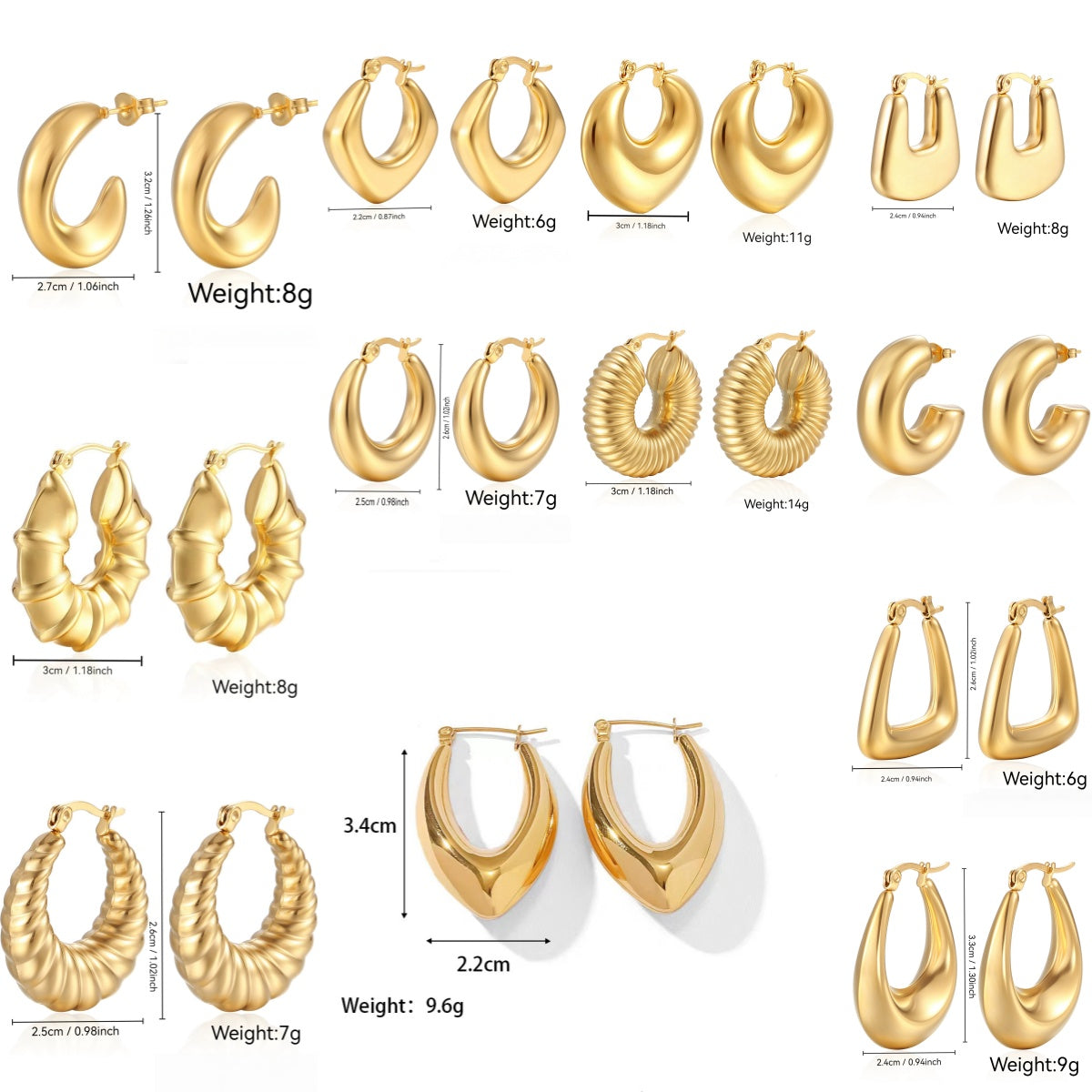 North & Pearl Modern Drop Earrings product image 3