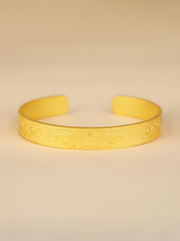 North & Pearl Embossed Cloud Cuff Bracelet product image 1