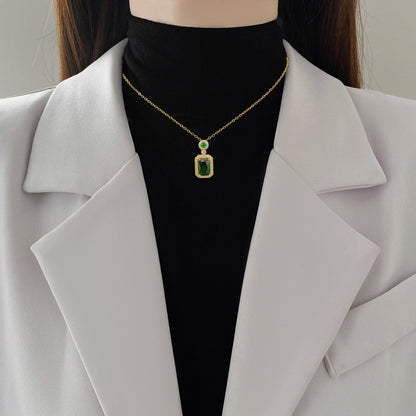 North & Pearl Heart Charm Necklace product thumbnail 5