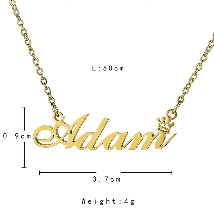 North & Pearl Script Classic Name Necklace product image