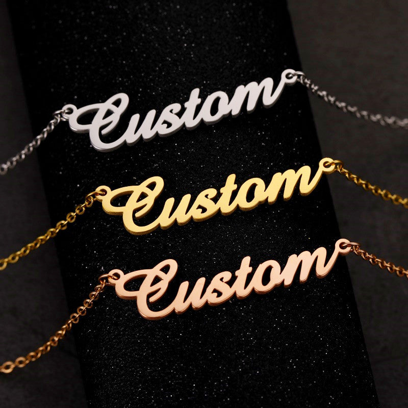 North & Pearl Modern Name Necklace product image 2