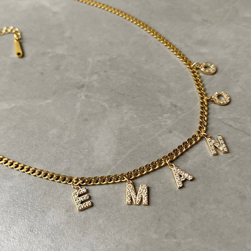 North & Pearl Pendant Polished Initial Necklace product image 4