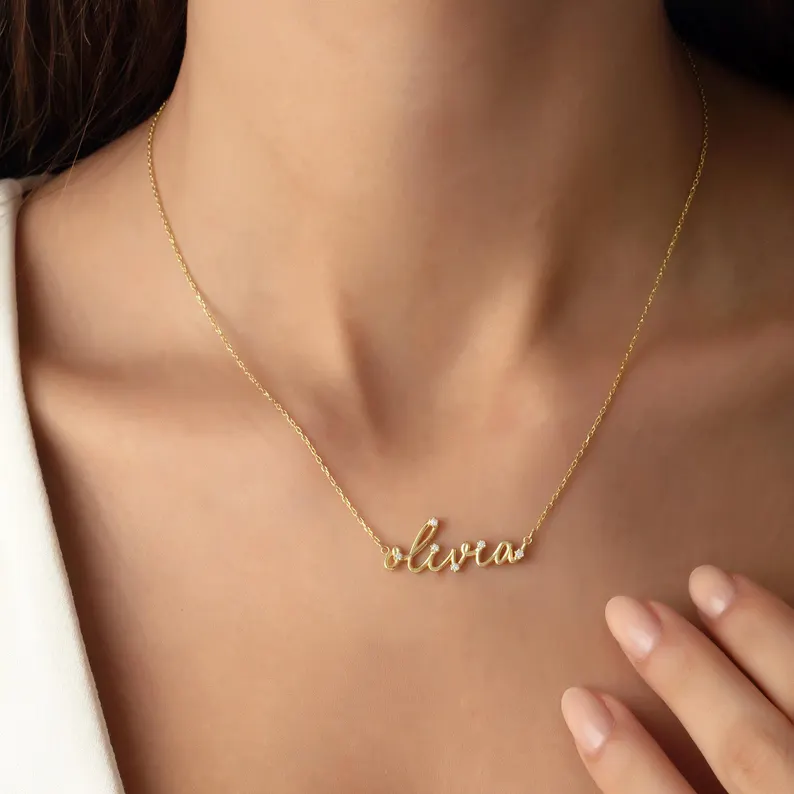 North & Pearl Statement Letter Pendant Necklace product image 2