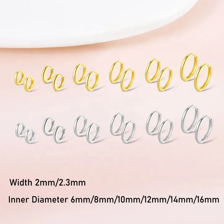 North & Pearl Minimal Everyday Hoop Earrings product image 2