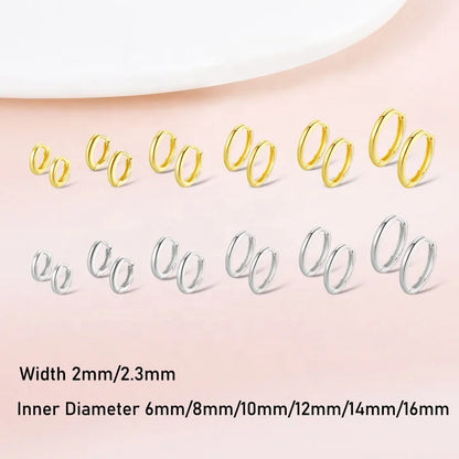 North & Pearl Minimal Everyday Hoop Earrings product thumbnail 2