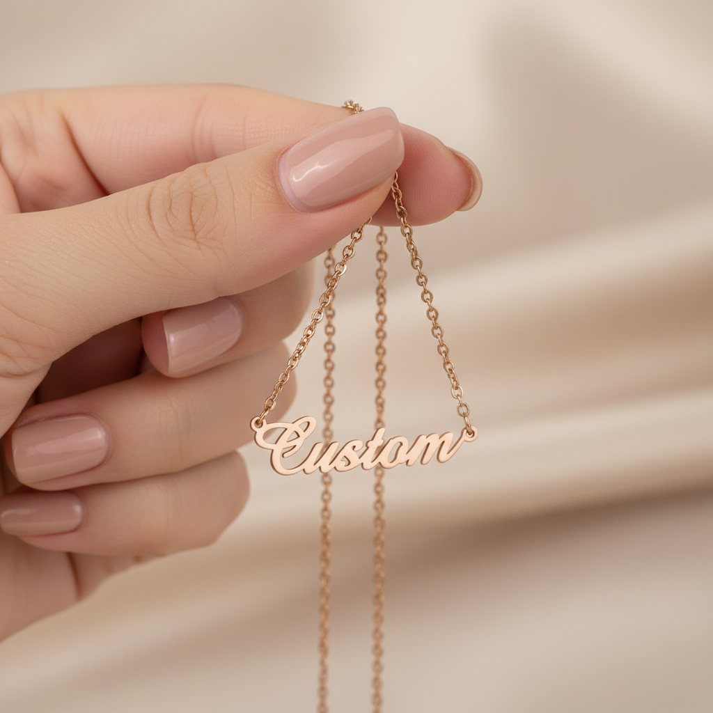 North & Pearl Modern Name Necklace product image 4