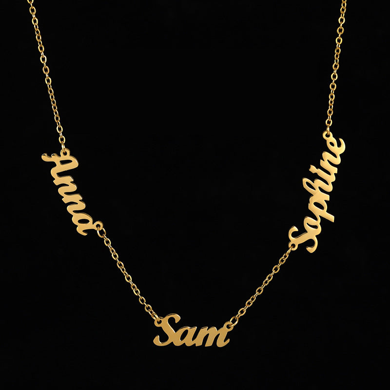 North & Pearl Layering Polished Initial Necklace product image 2