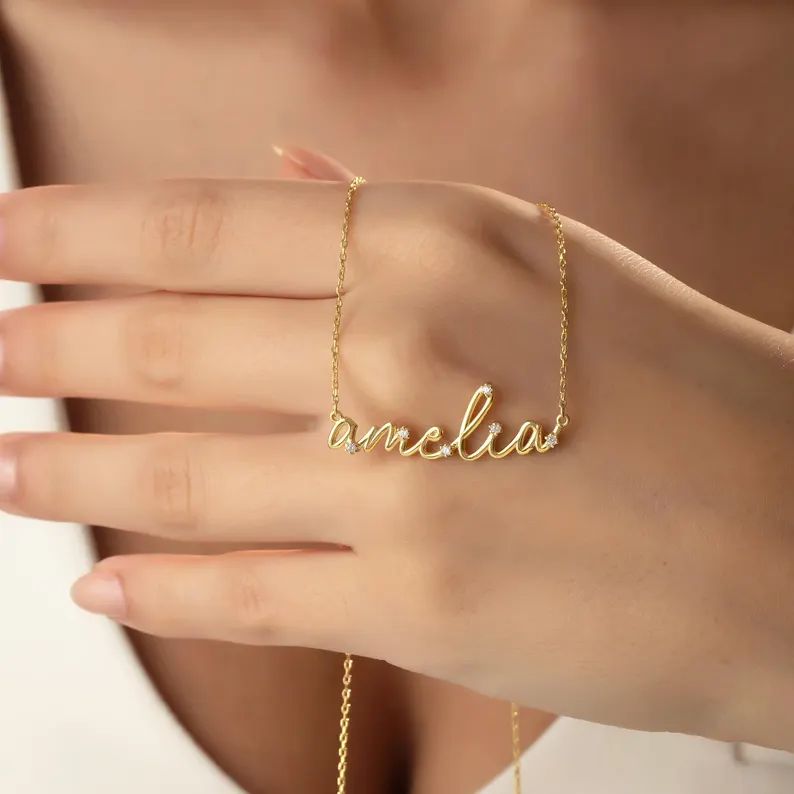 North & Pearl Statement Letter Pendant Necklace product image 5